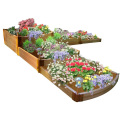 Modern Design Flower Box Waterproof Flower Bed Plant Engineering WPC Composite Flower Pots